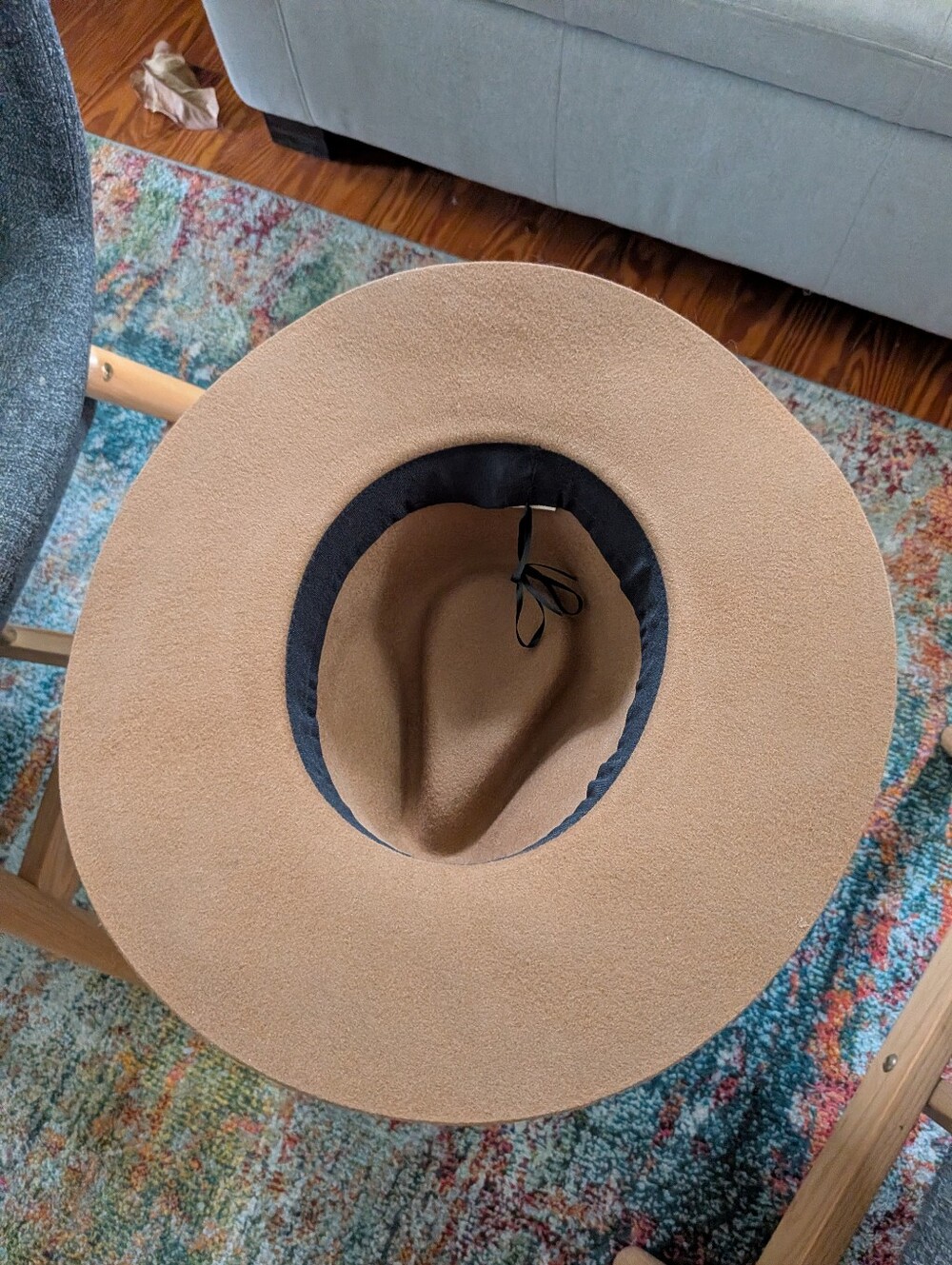 Macchia di Ruggine Wool Rancher Hat Camel Western Concho Wide Brim Fedora NWOT - Picture 4 of 6
